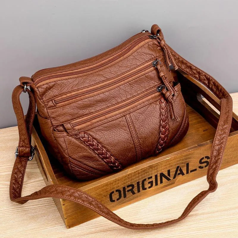 Sophia’s Soft Elegance | Leather Bag