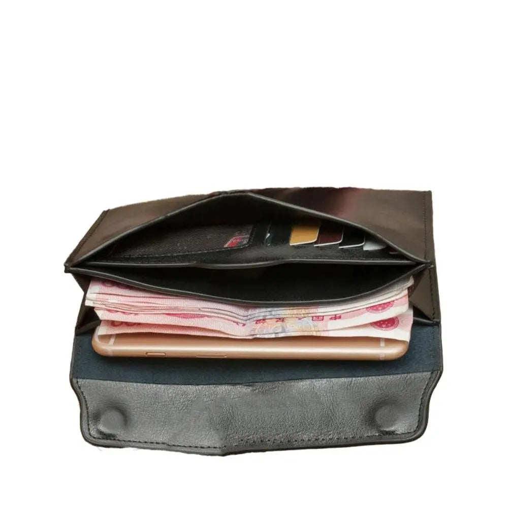 Classic Fold-over Wallet with Magnetic Flap