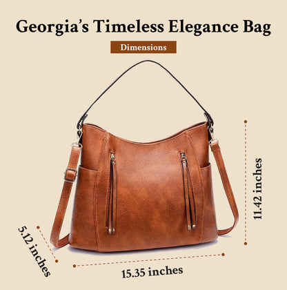 Georgia’s Timeless Elegance | Vintage Leather Bag