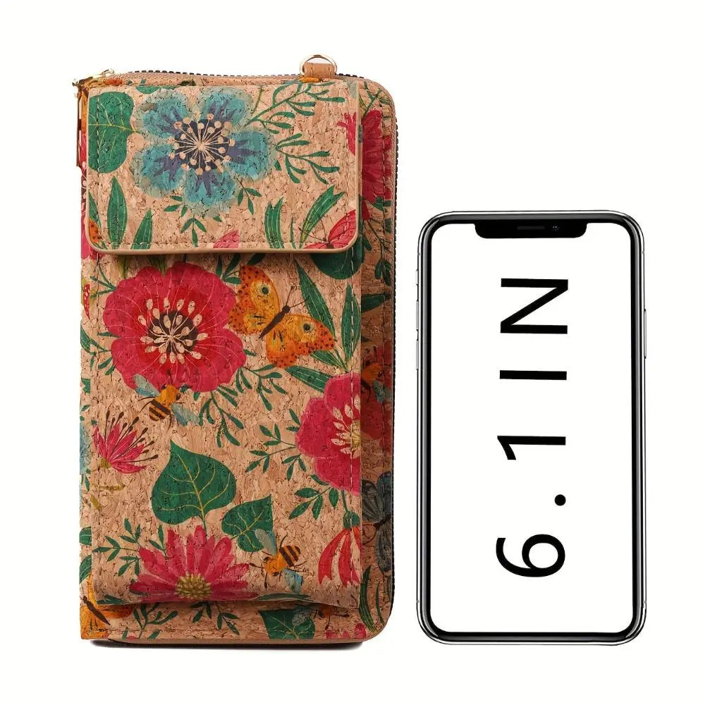 Lila Boho Floral Crossbody Wallet