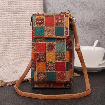 Lila Boho Floral Crossbody Wallet