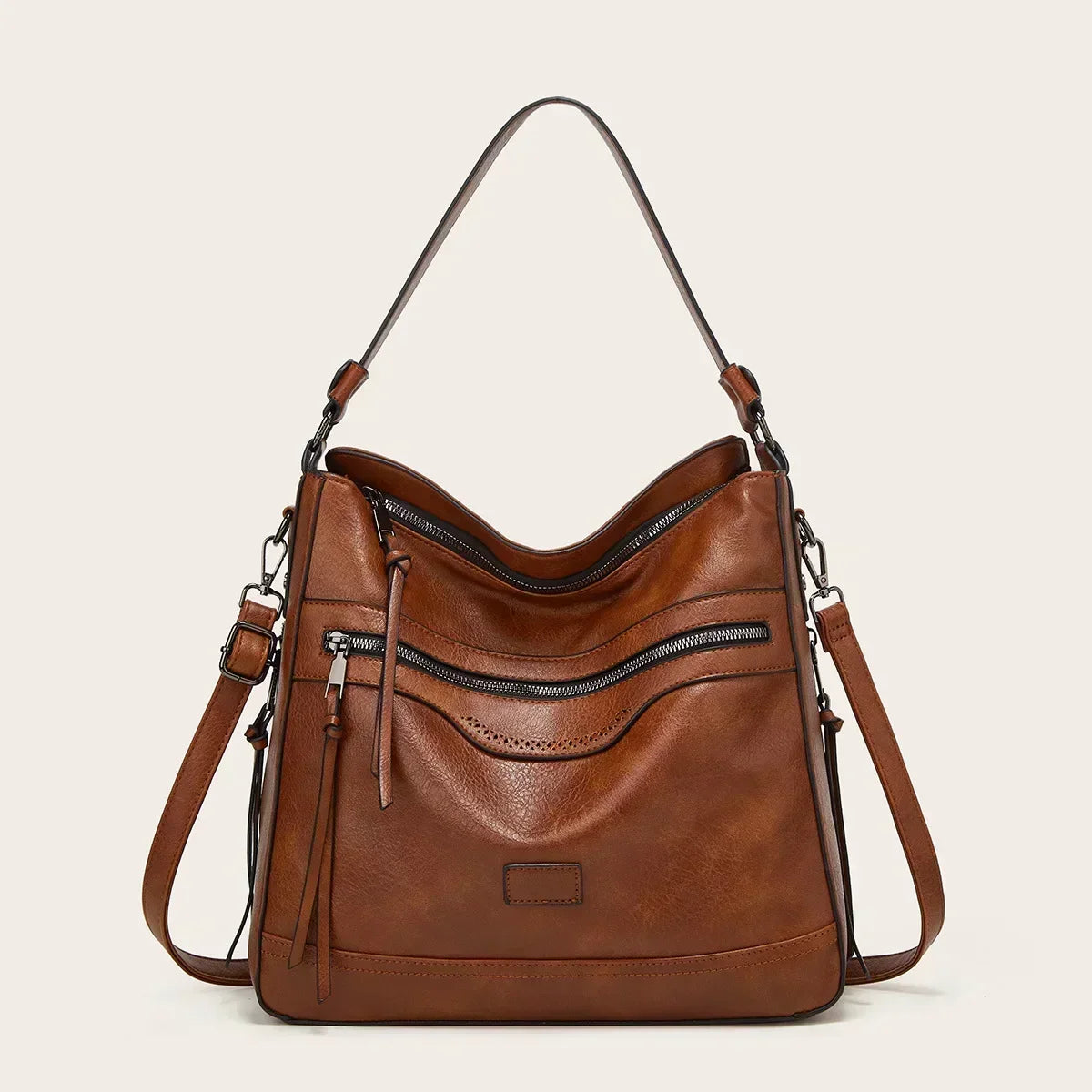 Muriel’s Vintage Charm | Leather Shoulder Bag